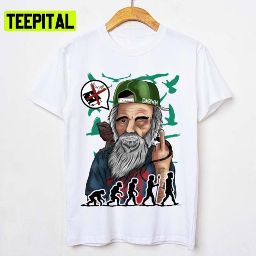 Cool Darwin Urban Style Fun Design Charles Darwin Unisex T-Shirt