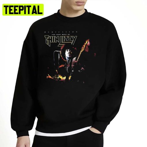 Cool Moment On Stage Thin Lizzy Logo Art Unisex Sweatshirt