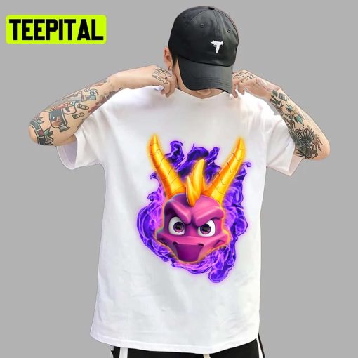 Cool Spyro The Dragon Animated Art Unisex T-Shirt