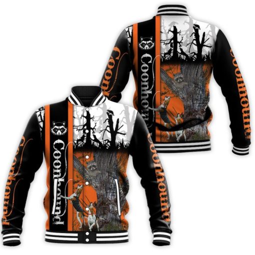 Coonhound Hunting Dog 3d Jersey Baseball Jacket