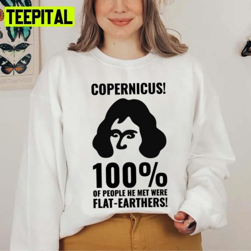 Copernicus Vs Flatearthers Retro Design Unisex T-Shirt