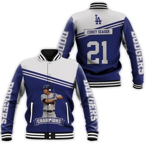 Corey Seager 5 Los Angeles Dodgers Baseball Jacket