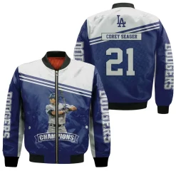 Corey Seager 5 Los Angeles Dodgers Bomber Jacket