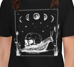 Cottagecore Skull Snail T-Shirt