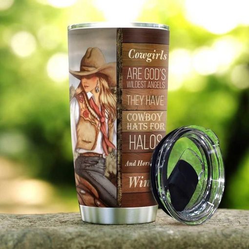 Cowgirls Love Horses Stainless Steel Cup