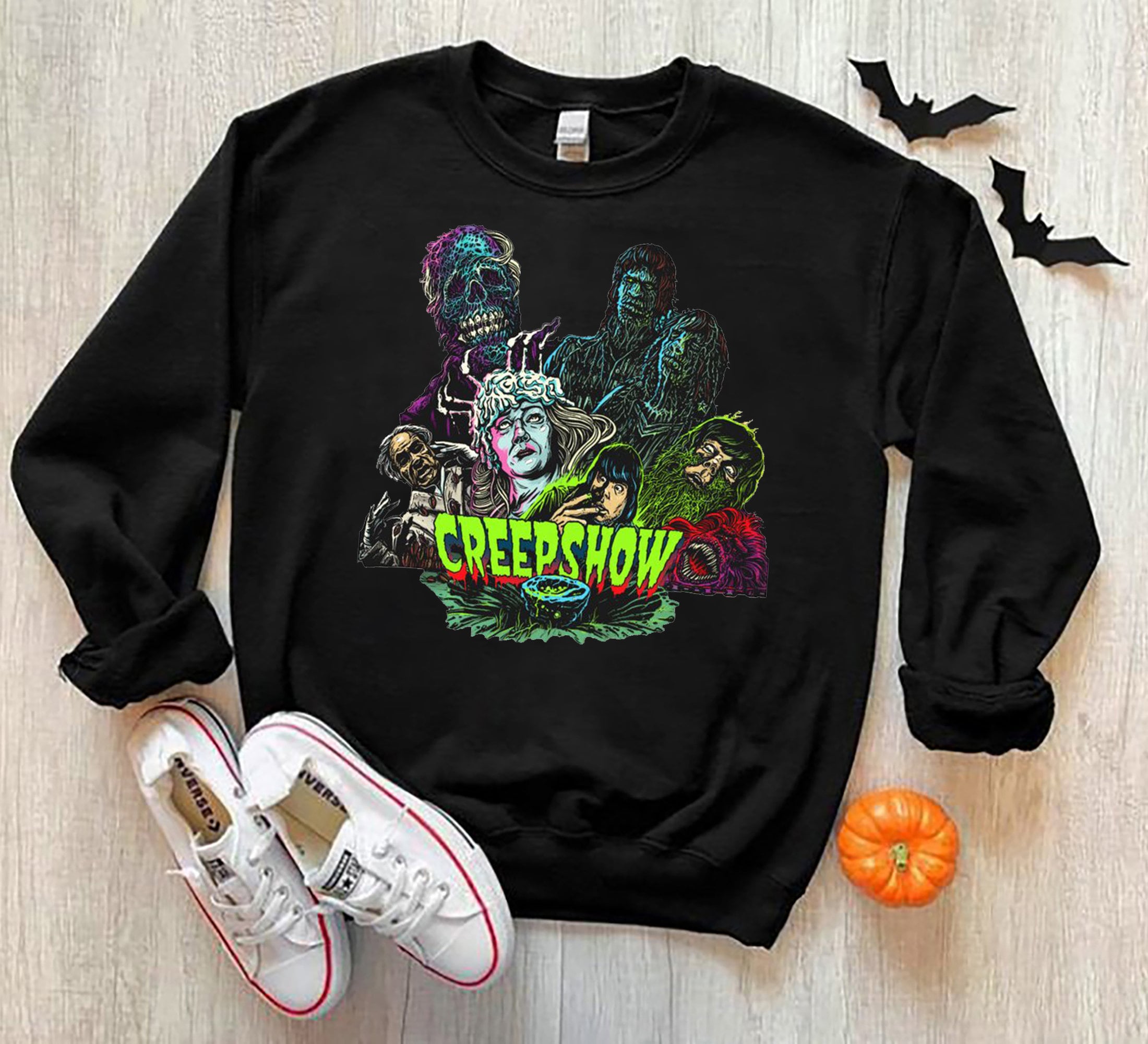 Creepshow Horror Movie Show Pumpkin Halloween Unisex Sweatshirt