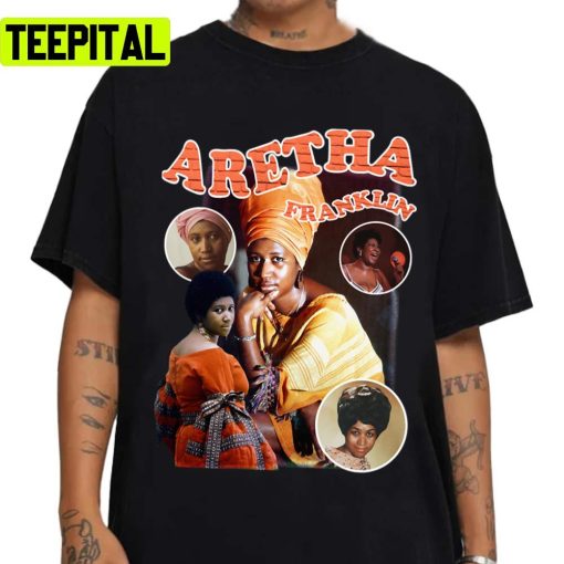 Custom Aretha Franklin Portrait Design Unisex Sweatshirt