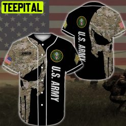 Custom Name Baseball Jersey United States Army All Over Printed Trending Baseball Jersey