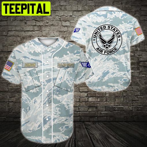 Custom Name Baseball Jersey US Air force All Over Printed Trending Baseball Jersey