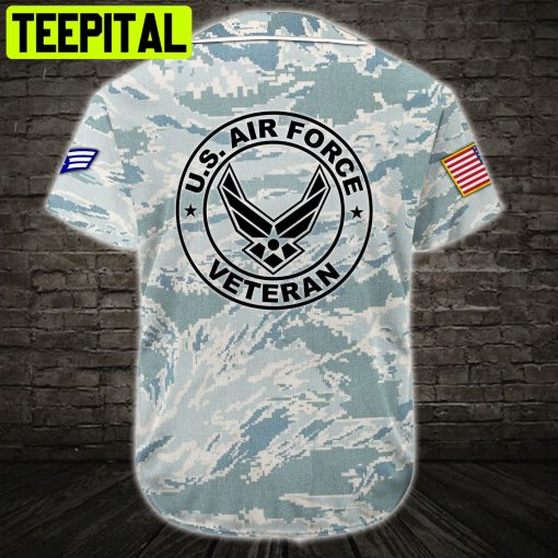 Custom Name Baseball Jersey US Air force Veteran All Over Printed Trending Baseball Jersey