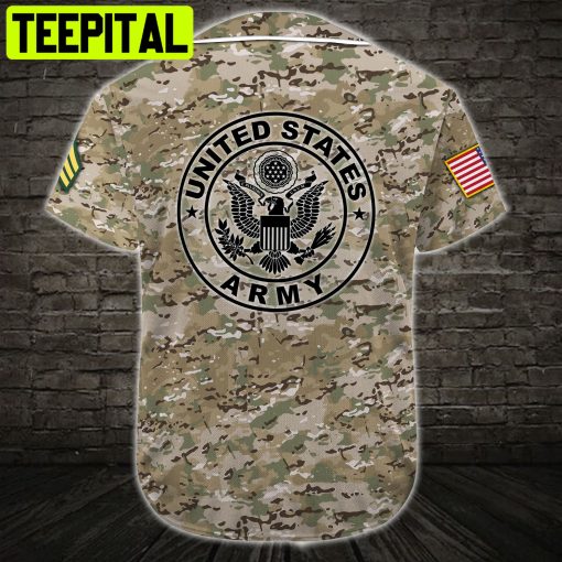 Custom Name Baseball Jersey US Army All Over Printed Trending Baseball Jersey