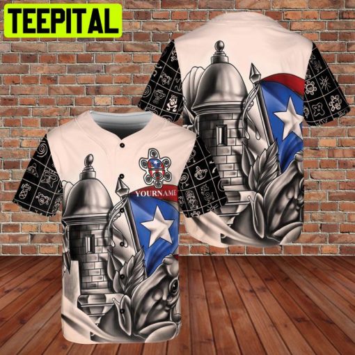 Custom Name Puerto Rico Frogs Vintage 3D BaseBall Jersey