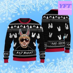 Customized Bad Bunny Sin Ti Bad Bunny 2022 Xmas 3d Ugly Christmas Sweater