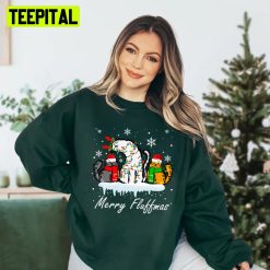 Cute Art For Xmas Eve Merry Fluffmas Unisex Sweatshirt