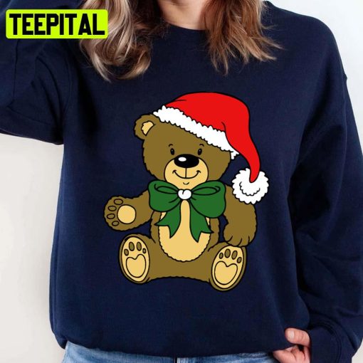 Cute Bear Design Xmas Christmas Unisex Sweatshirt