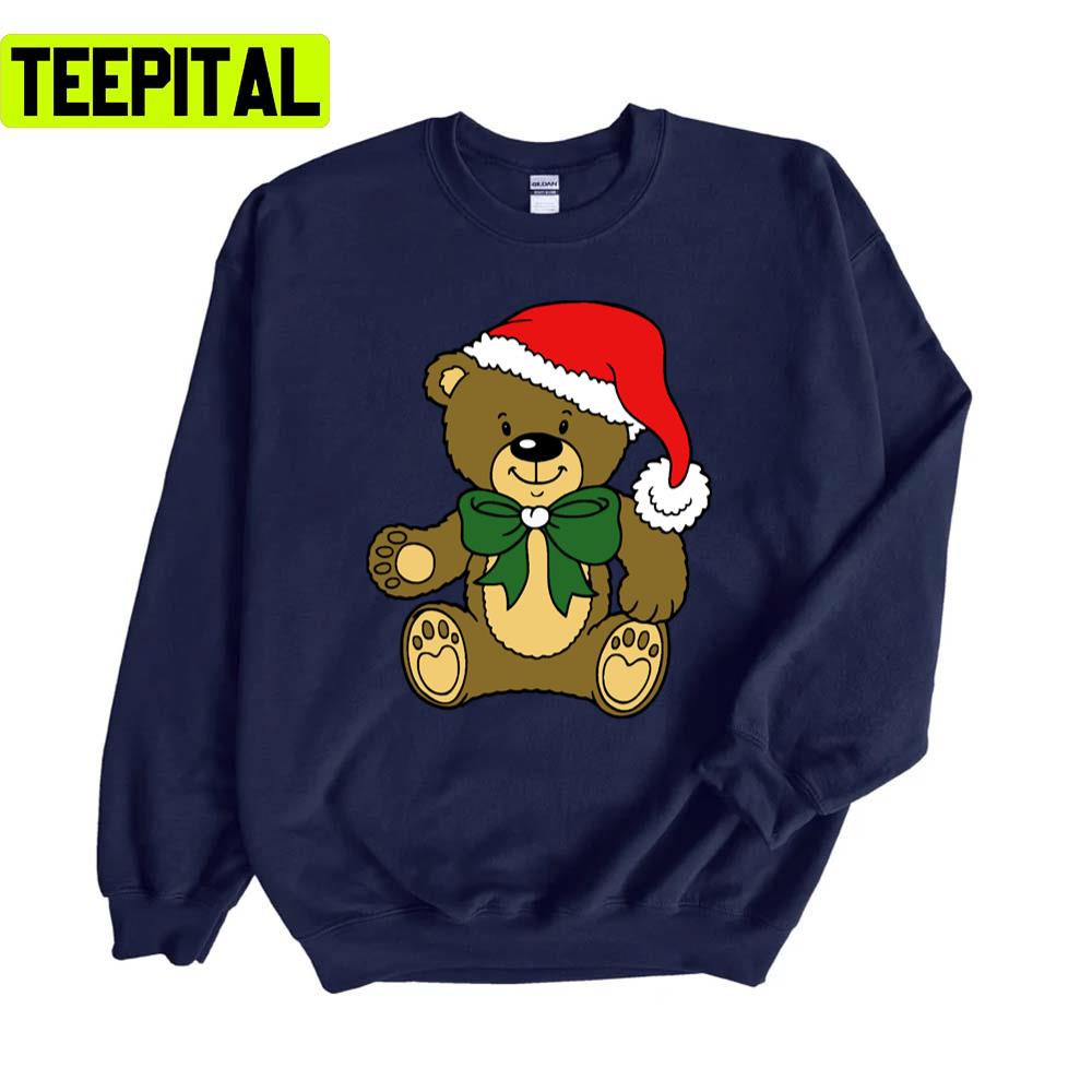 Cute Bear Design Xmas Christmas Unisex Sweatshirt