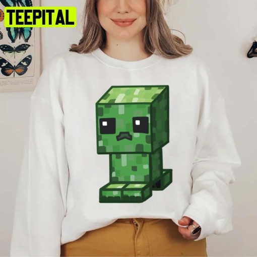 Cute Creeper Minecraft Fun Game Unisex T-Shirt