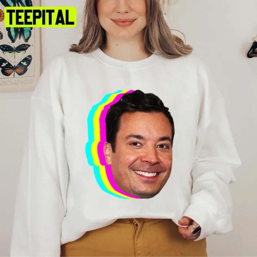 Cute Face Reaction Jimmy Fallon Sticker Unisex Sweatshirt