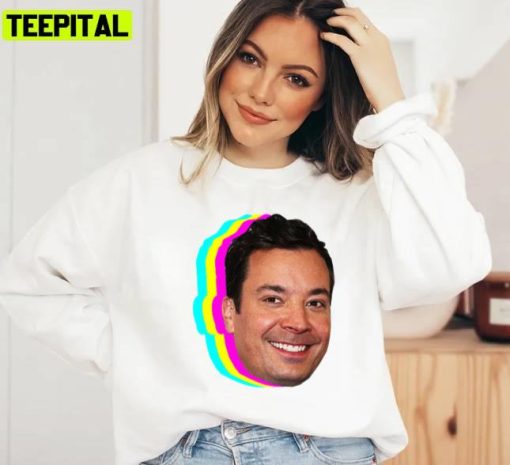 Cute Face Reaction Jimmy Fallon Sticker Unisex Sweatshirt