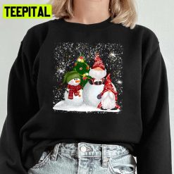 Cute Family Gnomes Christmas Animated Art Unisex Sweatshirt