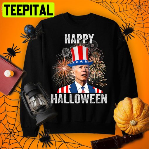 Cute Funny Happy October Fan Cool Halloween Joe Biden Shirt