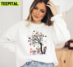 Cute Koala Santa Elf Snowman Tree Funny Pajama Christmas Unisex Sweatshirt