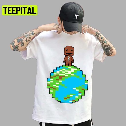 Cute Little Block Planet Sackboy Kids Game Unisex T-Shirt