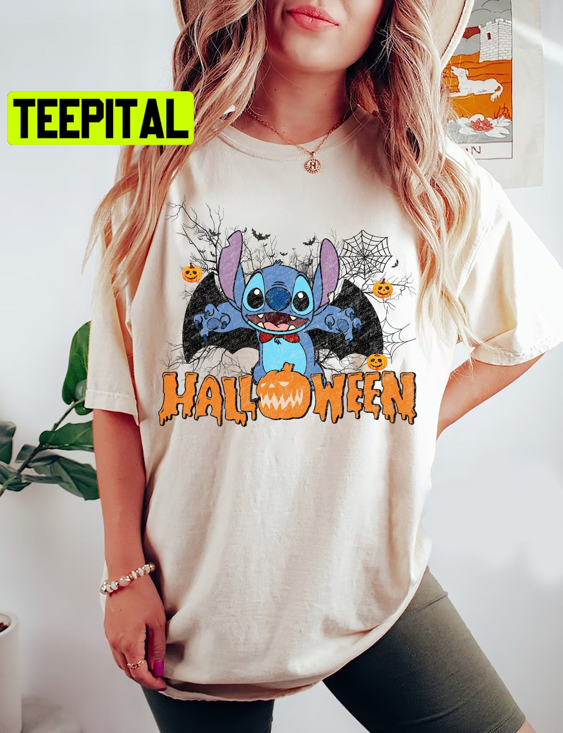 Cute Stitch Bat Witch Family HalloweenTrending Unisex Shirt
