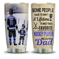 Daddy And Son Favorite Hockey Player Stainless Steel Cup