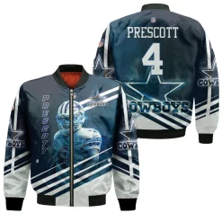 Dak Prescott 4 Dallas Cowboys 3d Bomber Jacket