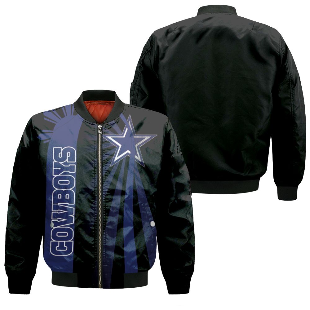 Dallas Cowboys Camouflage Pattern 3d Jersey Bomber Jacket