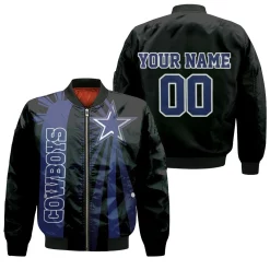 Dallas Cowboys 3d Personalized Bomber Jacket