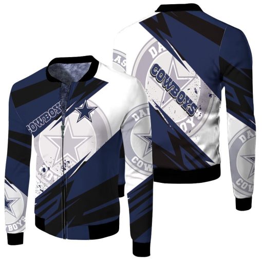 Dallas Cowboys 3ds 3d Jersey Fleece Bomber Jacket