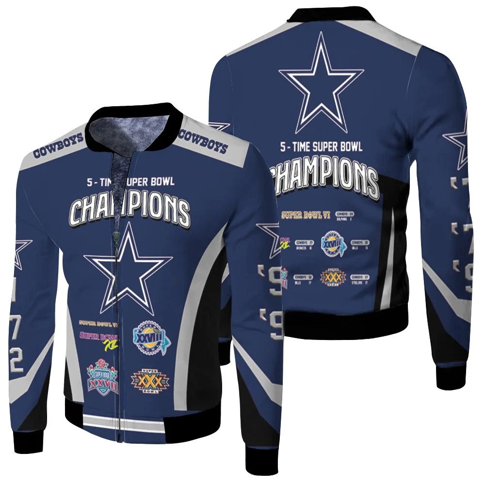 dallas cowboys 5 time super bowl jacket