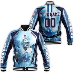 Dallas Cowboys Dak Prescott 4 3d Personalized Baseball Jacket