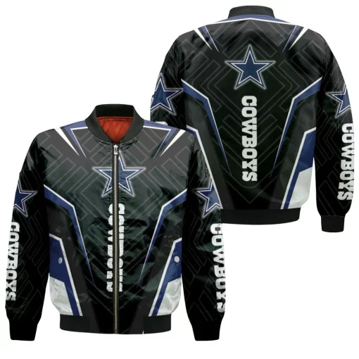 Dallas Cowboys Football Fan 3d Jersey Bomber Jacket