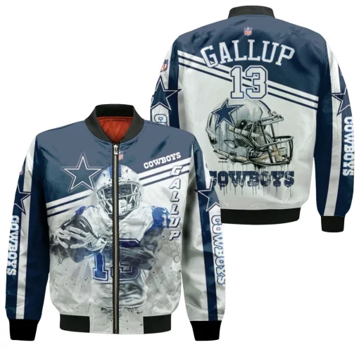 Dallas Cowboys Michael Gallup 13 3d Bomber Jacket