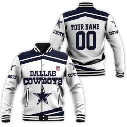 Dallas Cowboys Nlf Lover 3d Personalized Baseball Jacket