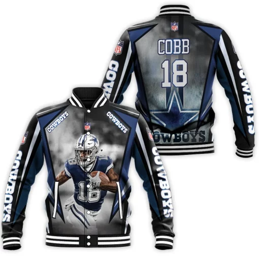 Dallas Cowboys Randall Cobb 18 3d Baseball Jacket