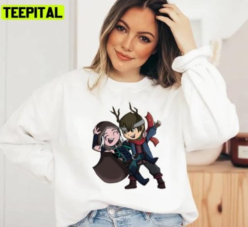 Dancing Human Rayla And Elf Callum The Dragon Prince Unisex Sweatshirt