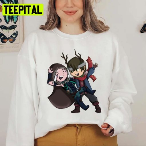 Dancing Human Rayla And Elf Callum The Dragon Prince Unisex Sweatshirt