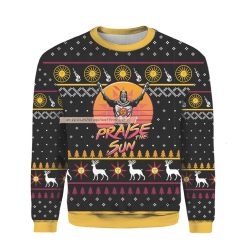 Dark Souls Star Wars Praise The Sun Ugly Xmas 3D Sweatshirt