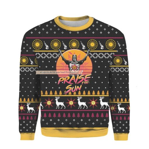 Dark Souls Star Wars Praise The Sun Ugly Xmas 3D Sweatshirt