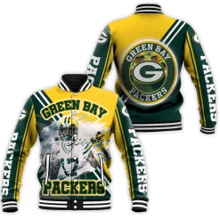 Davante Adams 17 Green Bay Packers For Fans Baseball Jacket