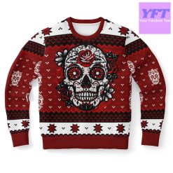 Day Of The Dead Red Meme 2022 Design 3d Ugly Christmas Sweater