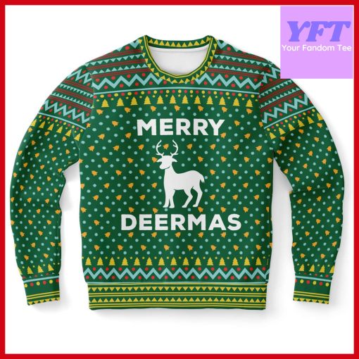 Deer Deer Hunter Merry Deermas Reindeer Xmas 3d Ugly Christmas Sweater