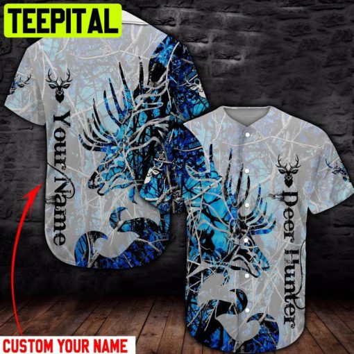 Deer Hunter Custom BASEBALL SHIRT 3D Design All Over Printed Trending Baseball Jersey