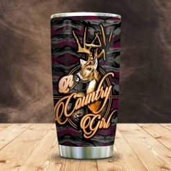 Deer Hunting Country Girl Stainless Steel Cup