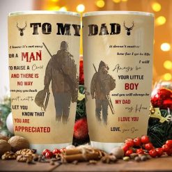 Deer Hunting – To My Dad From Son Stainless Steel Cup