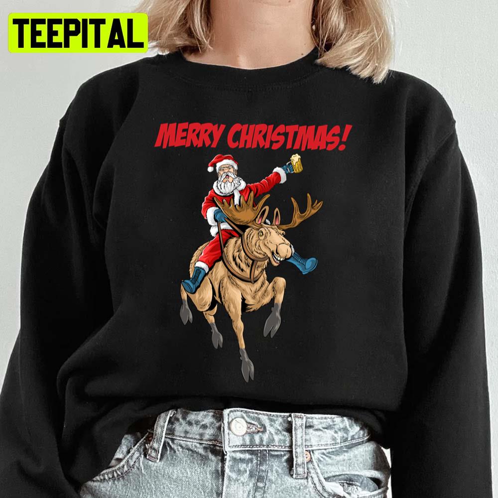 Dental Squad Knitting Pattern Funny 2021 Christmas Starter Donner Merry And Brig Santa Reindeer Unisex Sweatshirt